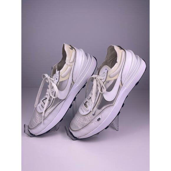 Nike Waffle One Women’s White Mesh Sneakers Size 10 Style DC2533-103 - Picture 3 of 10